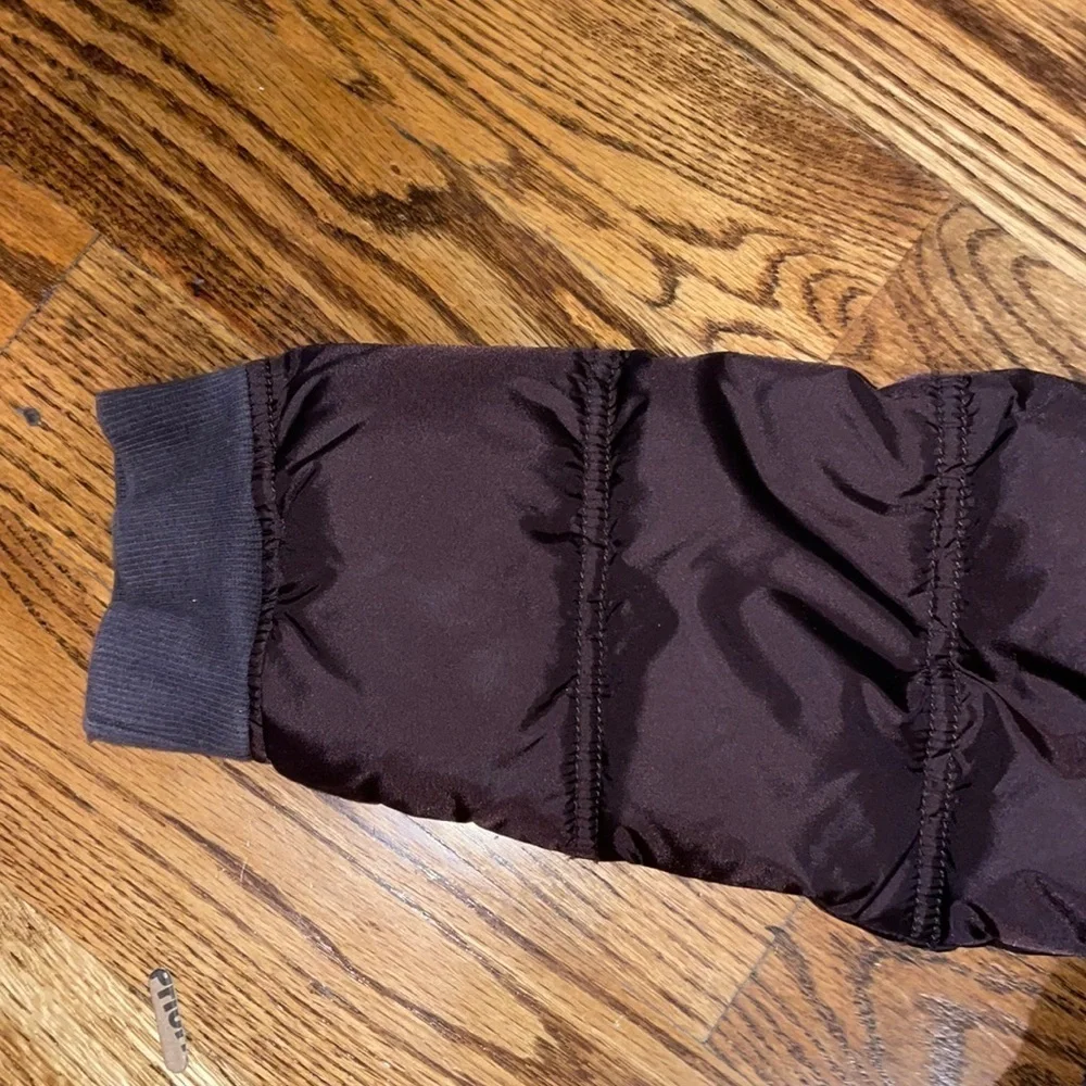 GYMBOREE ALPINE PATROL BROWN HOODED PUFFER JACKET boys size Small (5-6)